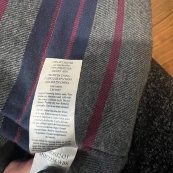 Faherty washed Black Men's Blanket Jacket size XLT - Picture 8 of 9